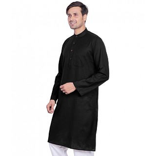 Premium cotton kurta for Men- Black